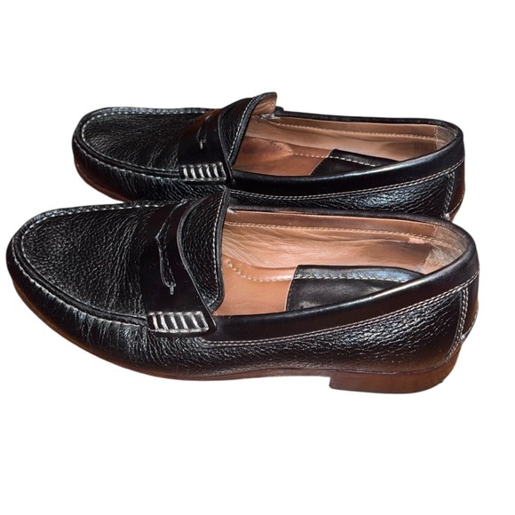HS Trask Black Leather Penny Loafer Butter Soft Shoe Slip On Size 8M main image 6